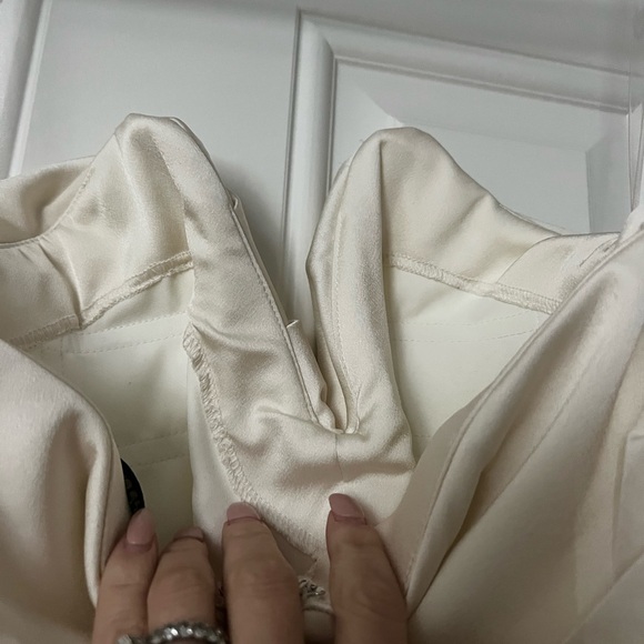 House of CB Emanuela Ivory Draped Ruched Mini Dress - Picture 6 of 13